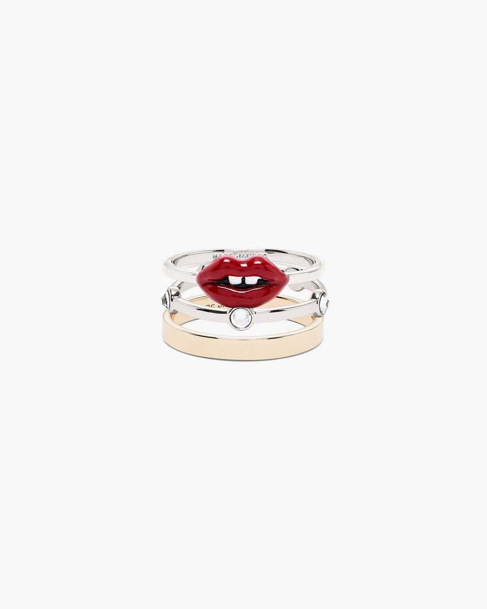 Marc Jacobs The Lips Ring Set Gold/Silver JEWELRY|NEW ARRIVALS