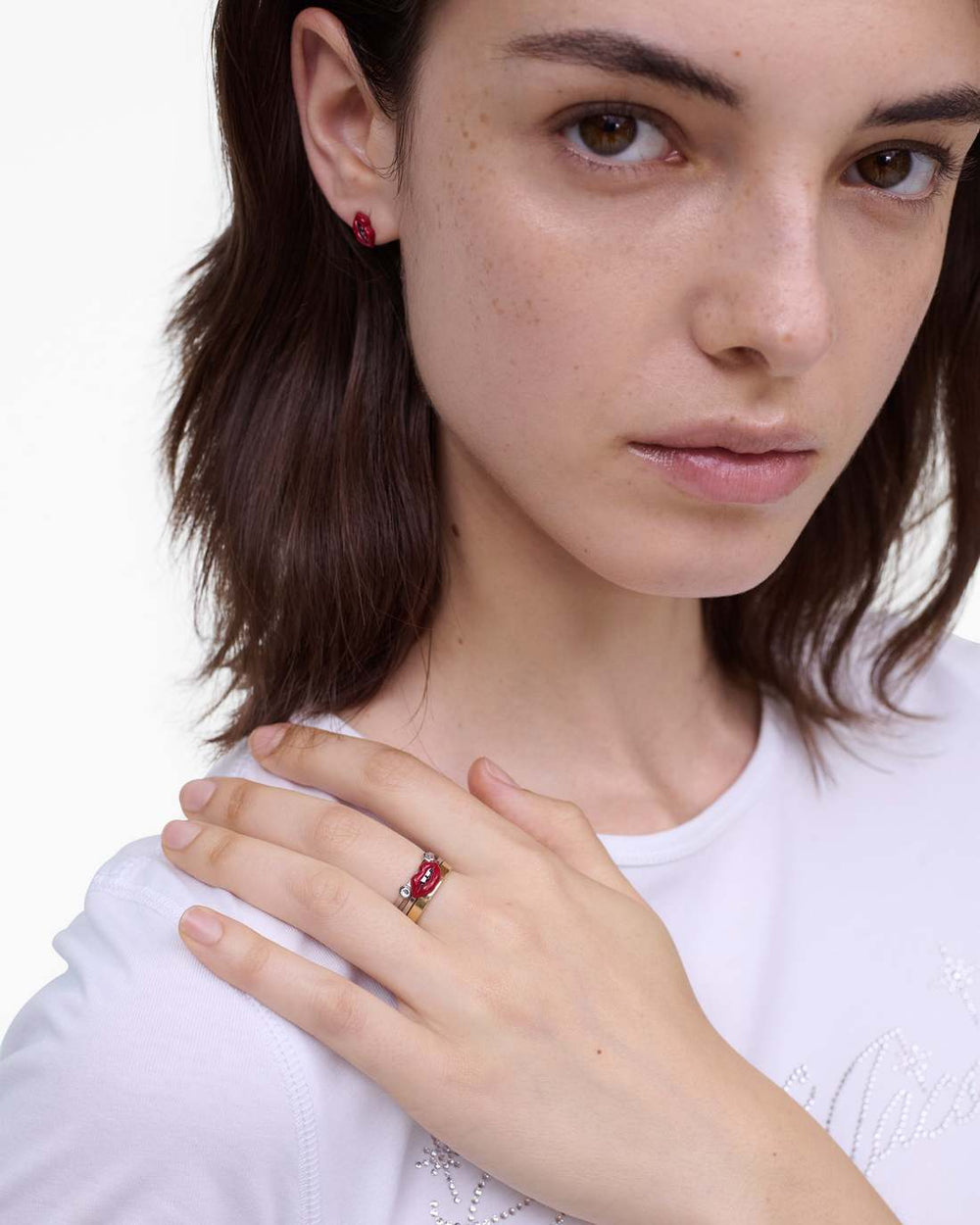 Marc Jacobs The Lips Ring Set Gold/Silver JEWELRY|NEW ARRIVALS