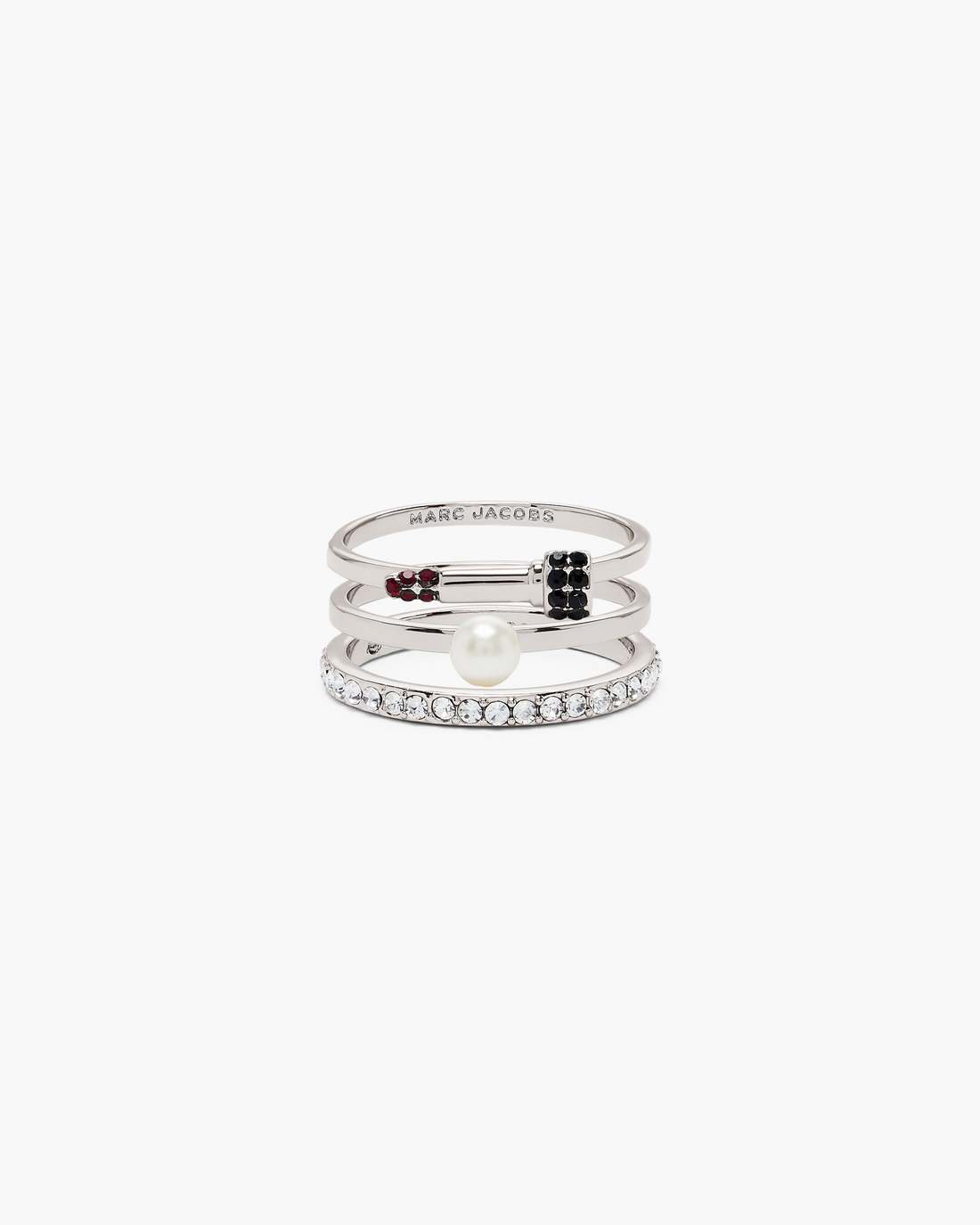 Marc Jacobs The Rouge Ring Set Silver/Multi JEWELRY|NEW ARRIVALS