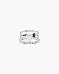 Marc Jacobs The Rouge Ring Set Silver/Multi JEWELRY|NEW ARRIVALS