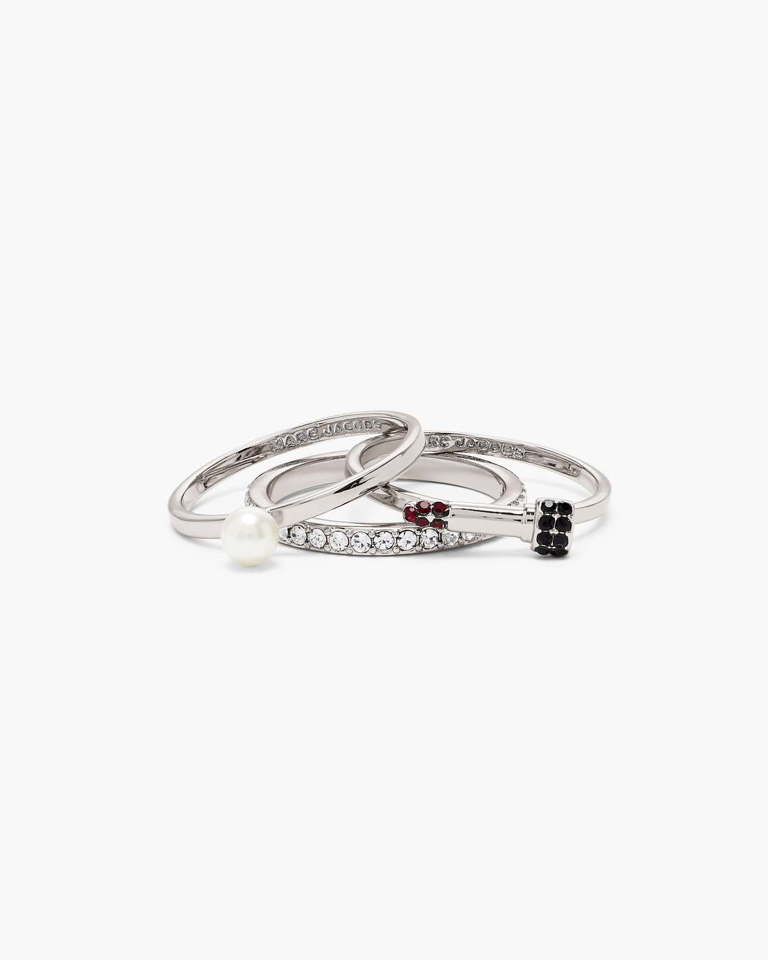 Marc Jacobs The Rouge Ring Set Silver/Multi JEWELRY|NEW ARRIVALS
