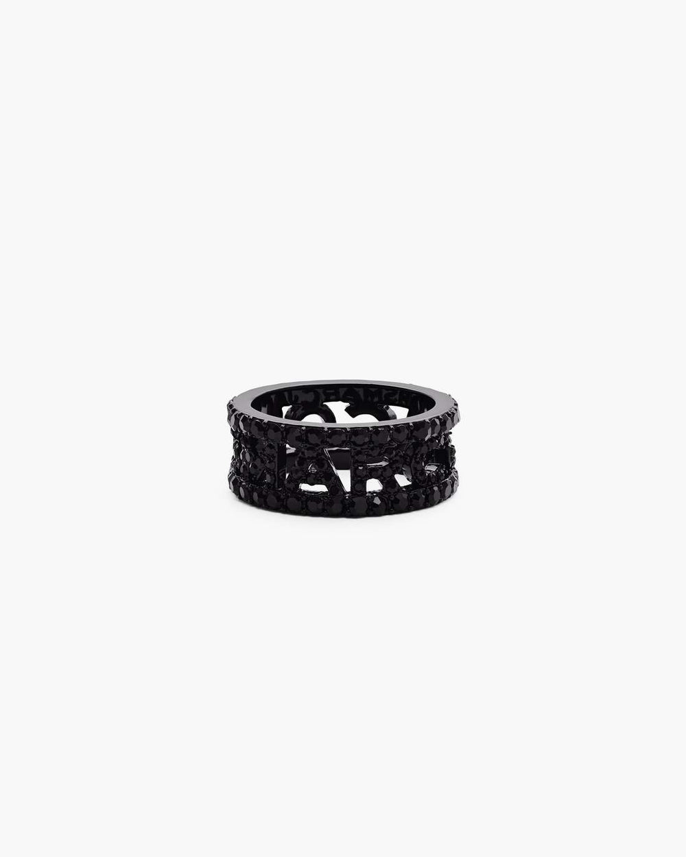 Marc Jacobs The Monogram Pave Ring Black/Black Crystal JEWELRY