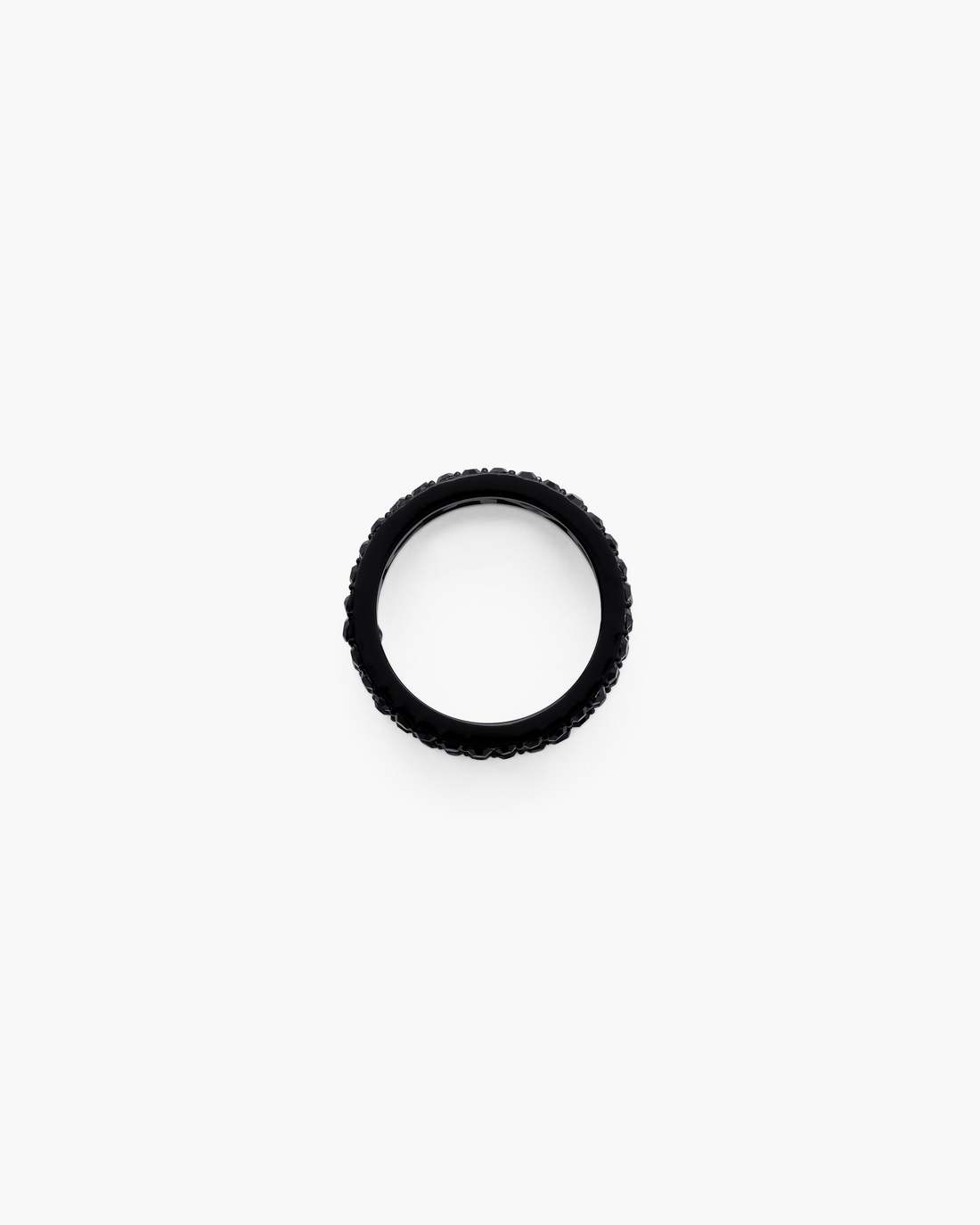 Marc Jacobs The Monogram Pave Ring Black/Black Crystal JEWELRY