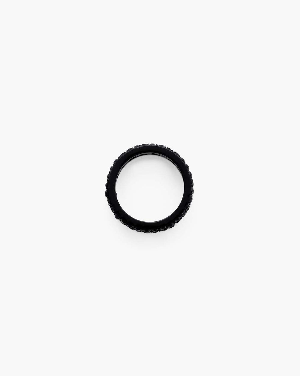 Marc Jacobs The Monogram Pave Ring Black/Black Crystal JEWELRY