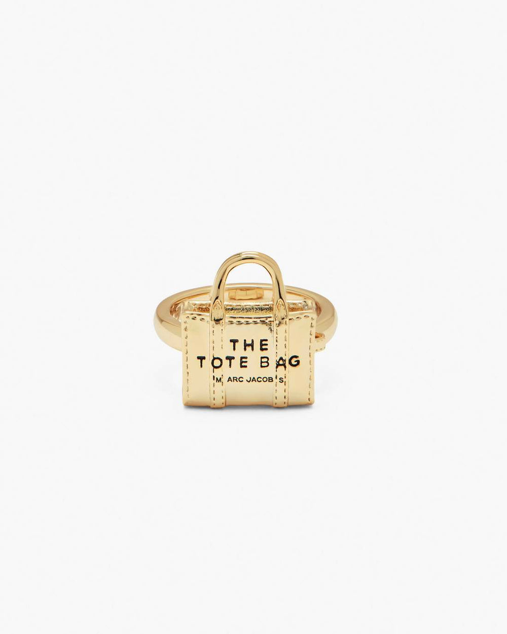 Marc Jacobs The Tote Bag Ring Light Antique Gold JEWELRY