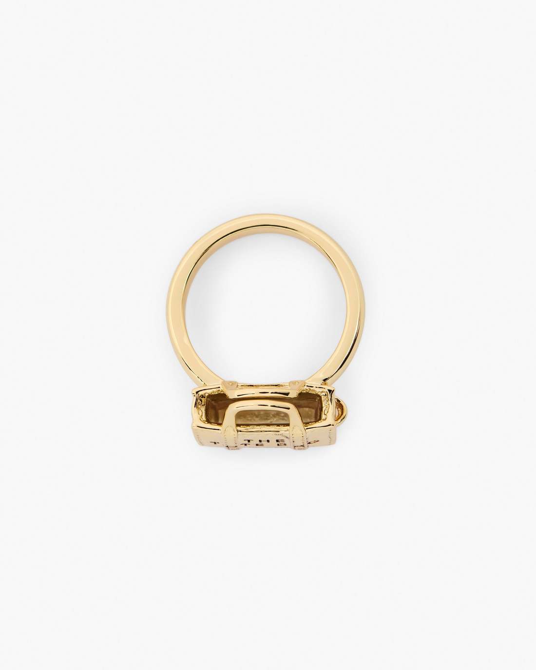 Marc Jacobs The Tote Bag Ring Light Antique Gold JEWELRY