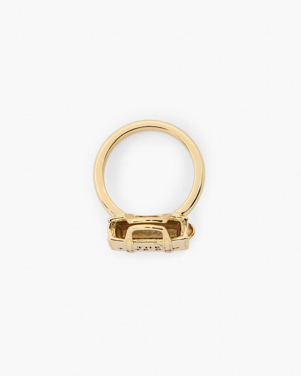 Marc Jacobs The Tote Bag Ring Light Antique Gold JEWELRY