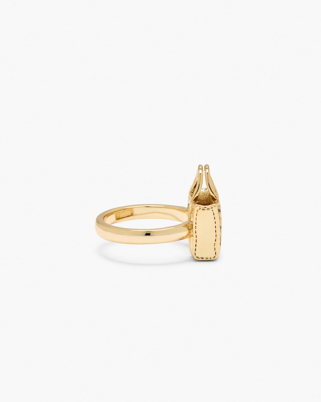 Marc Jacobs The Tote Bag Ring Light Antique Gold JEWELRY