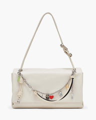 Marc Jacobs The Mini Icon Chain Bag Charm Black/Cloud White ACCESSORIES