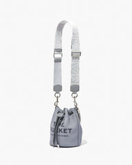 Marc Jacobs The Outline Logo Webbing Strap Wolf Grey Multi ACCESSORIES