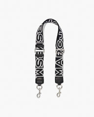 Marc Jacobs The Outline Logo Webbing Strap Black/Silver ACCESSORIES