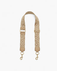 Marc Jacobs The Outline Logo Webbing Strap Camel ACCESSORIES