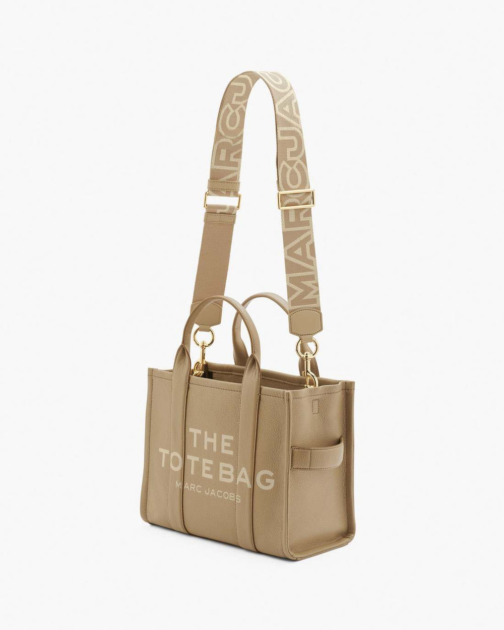 Marc Jacobs The Outline Logo Webbing Strap Camel ACCESSORIES