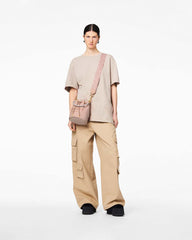 Marc Jacobs The Outline Logo Webbing Strap Rose Multi ACCESSORIES
