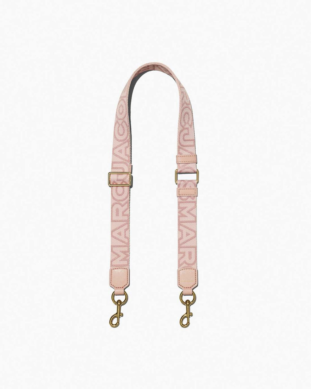 Marc Jacobs The Thin Outline Logo Webbing Strap Rose Multi ACCESSORIES