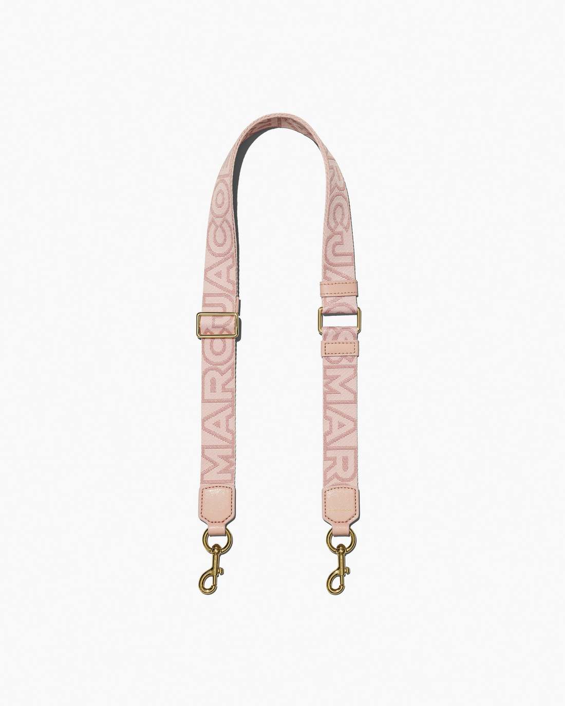 Marc Jacobs The Thin Outline Logo Webbing Strap Rose Multi ACCESSORIES