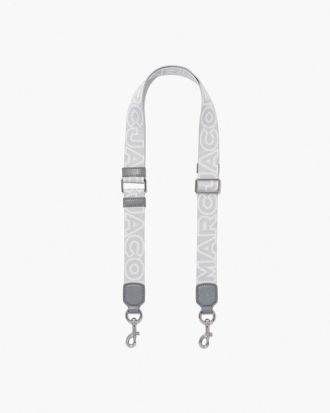 Marc Jacobs The Thin Outline Logo Webbing Strap Wolf Grey Multi ACCESSORIES