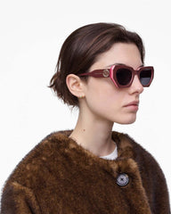 Marc Jacobs The J Marc Cat Eye Sunglasses Red/Pink ACCESSORIES