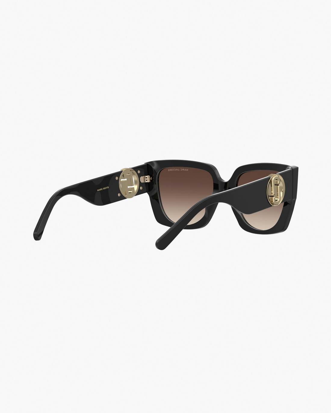 Marc Jacobs The J Marc Square Cutout Sunglasses Black ACCESSORIES
