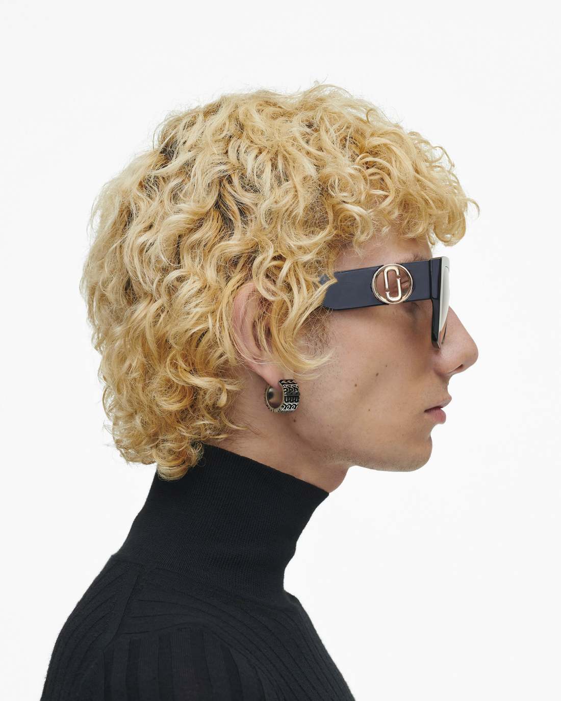 Marc Jacobs The J Marc Square Cutout Sunglasses Black ACCESSORIES