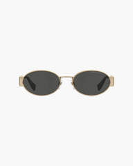 Marc Jacobs The Classic Logo Round Sunglasses Black/Gold ACCESSORIES