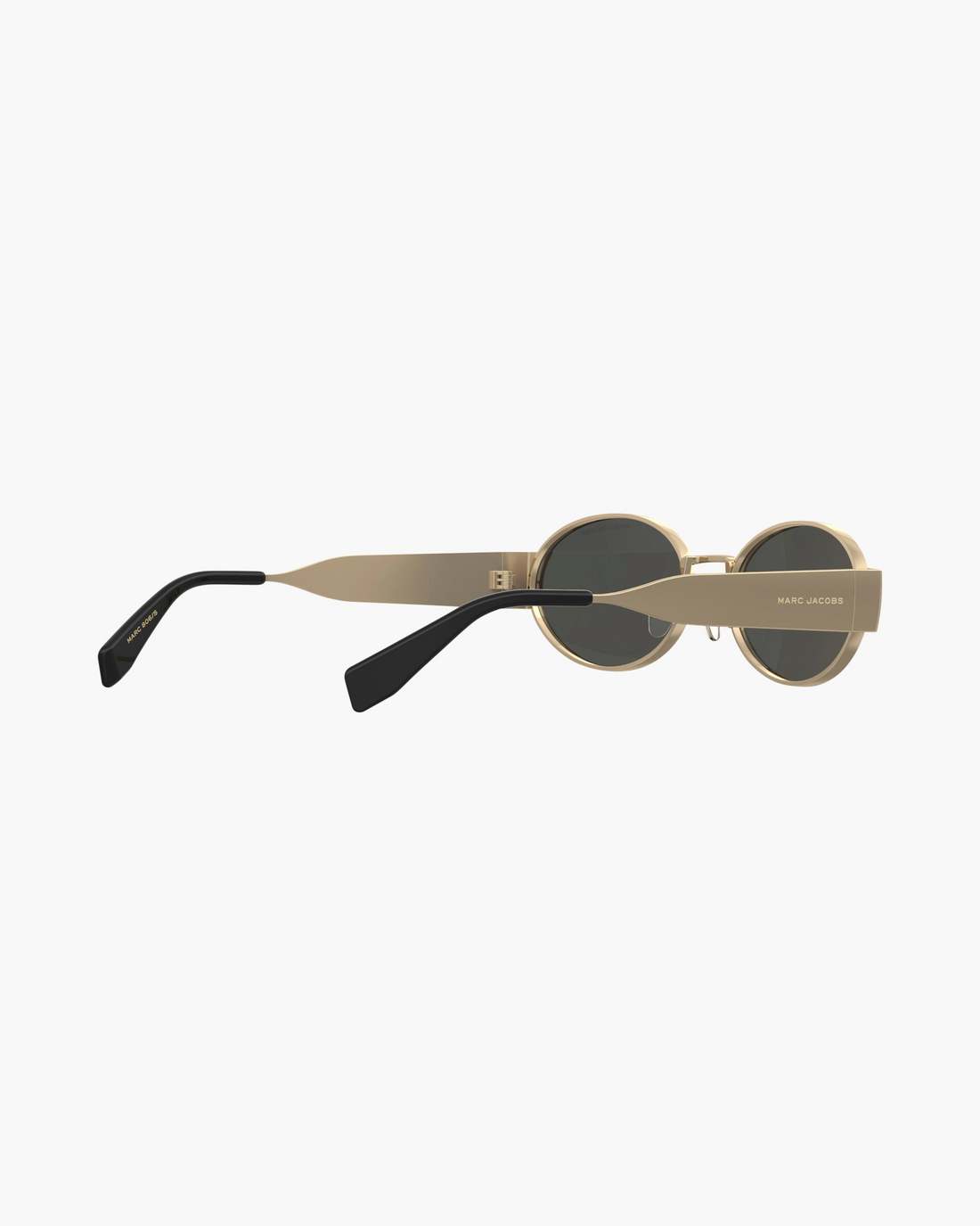 Marc Jacobs The Classic Logo Round Sunglasses Black/Gold ACCESSORIES