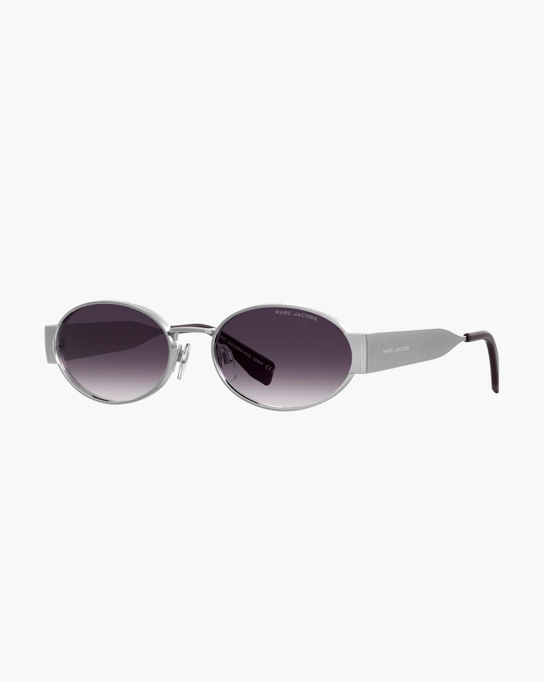 Marc Jacobs The Classic Logo Round Sunglasses Silver ACCESSORIES