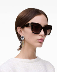 Marc Jacobs The J Marc Square Sunglasses Havana ACCESSORIES