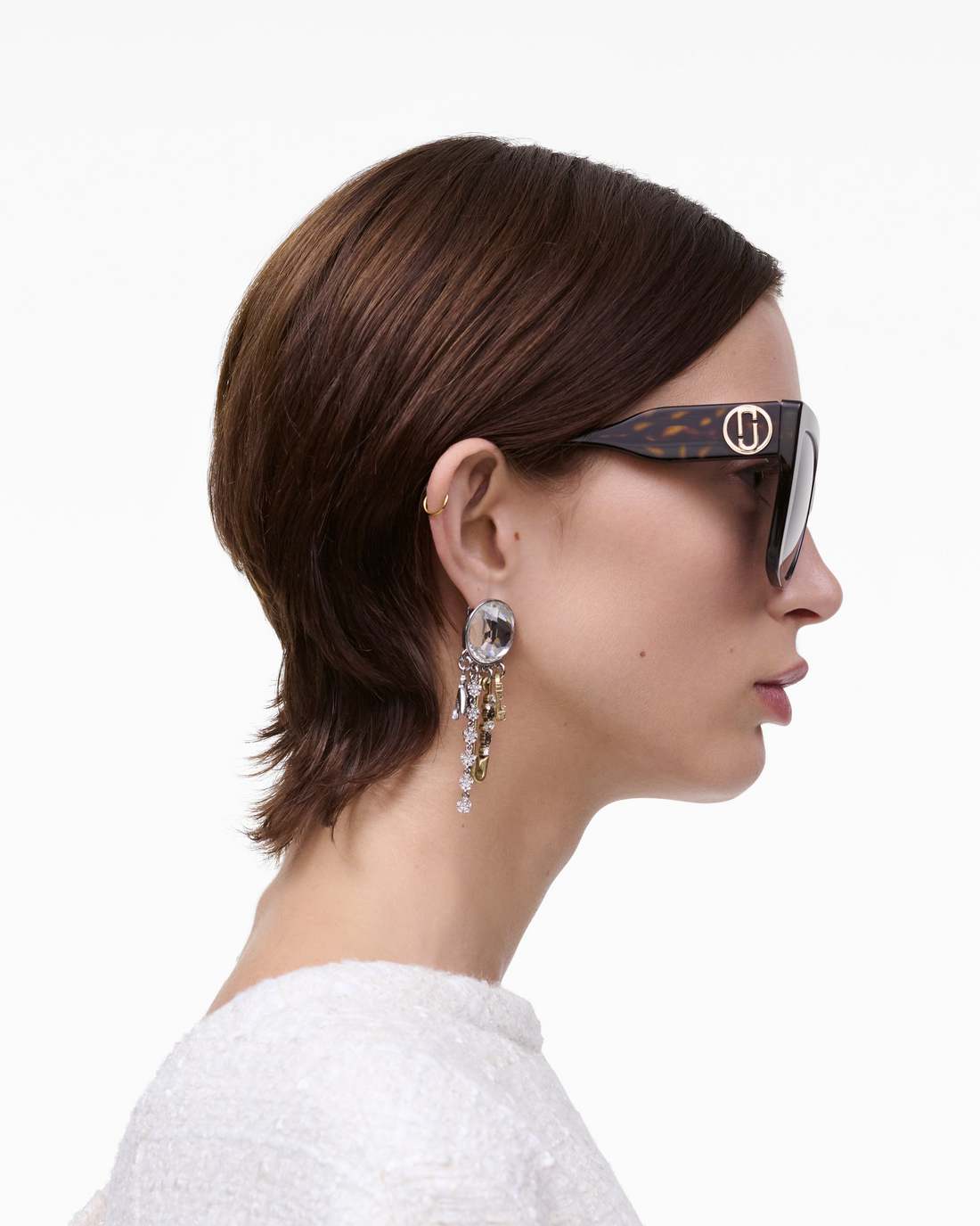 Marc Jacobs The J Marc Square Sunglasses Havana ACCESSORIES