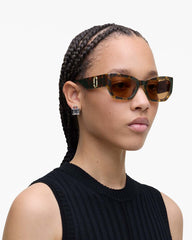 Marc Jacobs The J Marc Square Cat Eye Sunglasses Havana ACCESSORIES