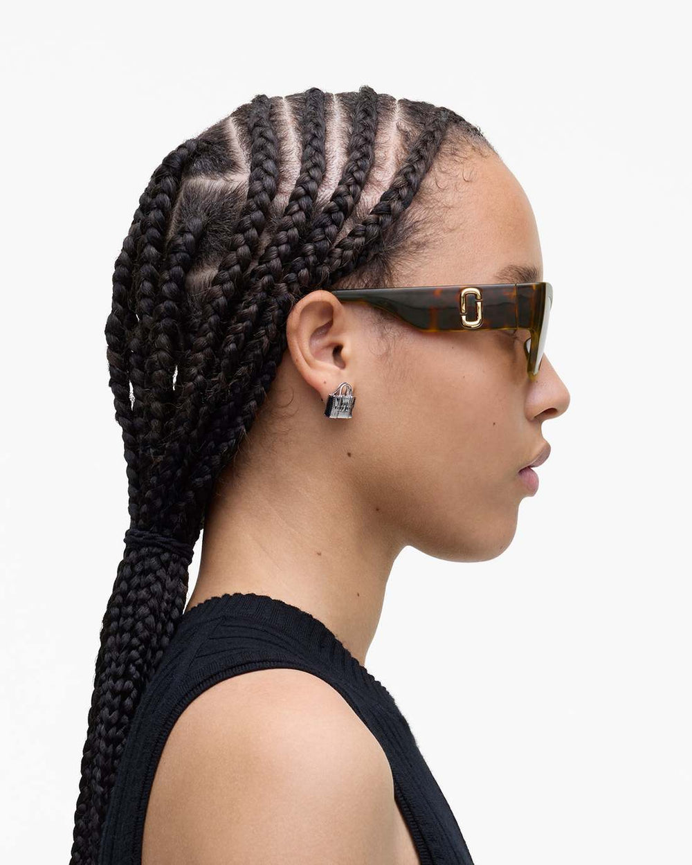 Marc Jacobs The J Marc Square Cat Eye Sunglasses Havana ACCESSORIES