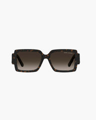 Marc Jacobs The Bold Logo Square Sunglasses Havana ACCESSORIES