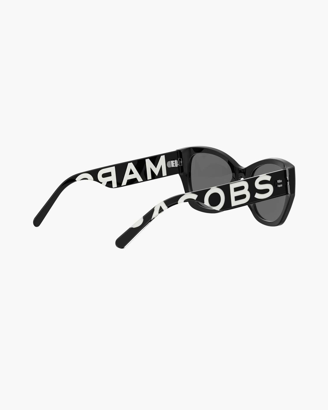Marc Jacobs The Bold Logo Square Cat Eye Sunglasses Black/White ACCESSORIES