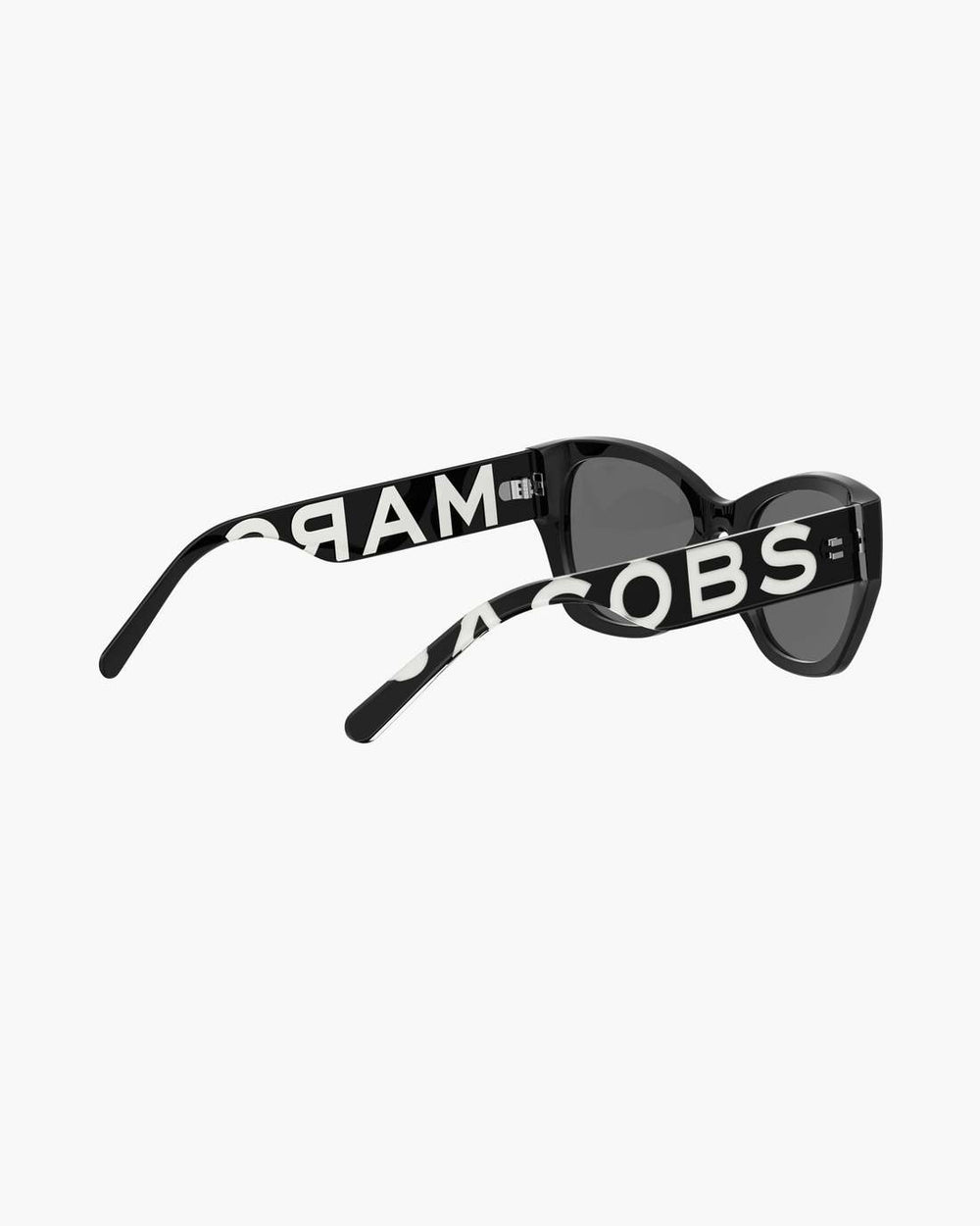Marc Jacobs The Bold Logo Square Cat Eye Sunglasses Black/White ACCESSORIES