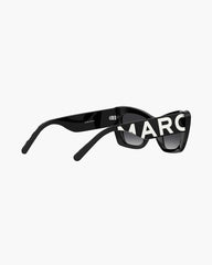 Marc Jacobs The Bold Logo Cat Eye Sunglasses Black/White ACCESSORIES