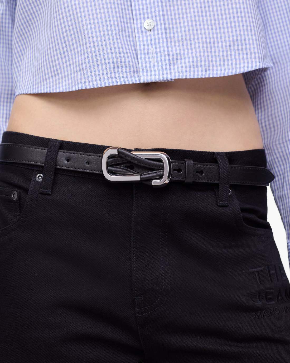 Marc Jacobs The Dual Belt Black/Silver ACCESSORIES