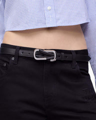 Marc Jacobs The Dual Belt Black/Silver ACCESSORIES