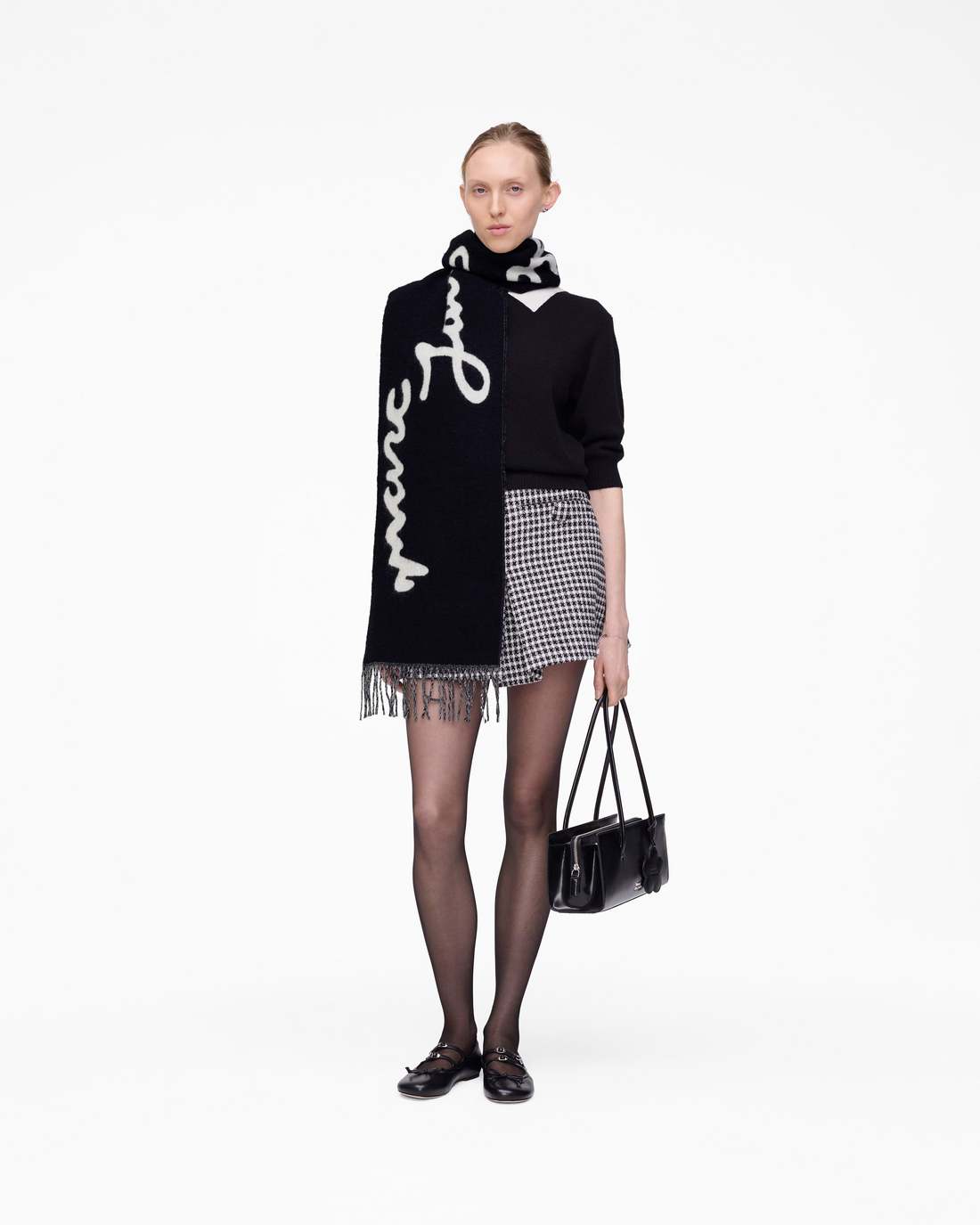 Marc Jacobs Marc Is Joy Scarf Black ACCESSORIES