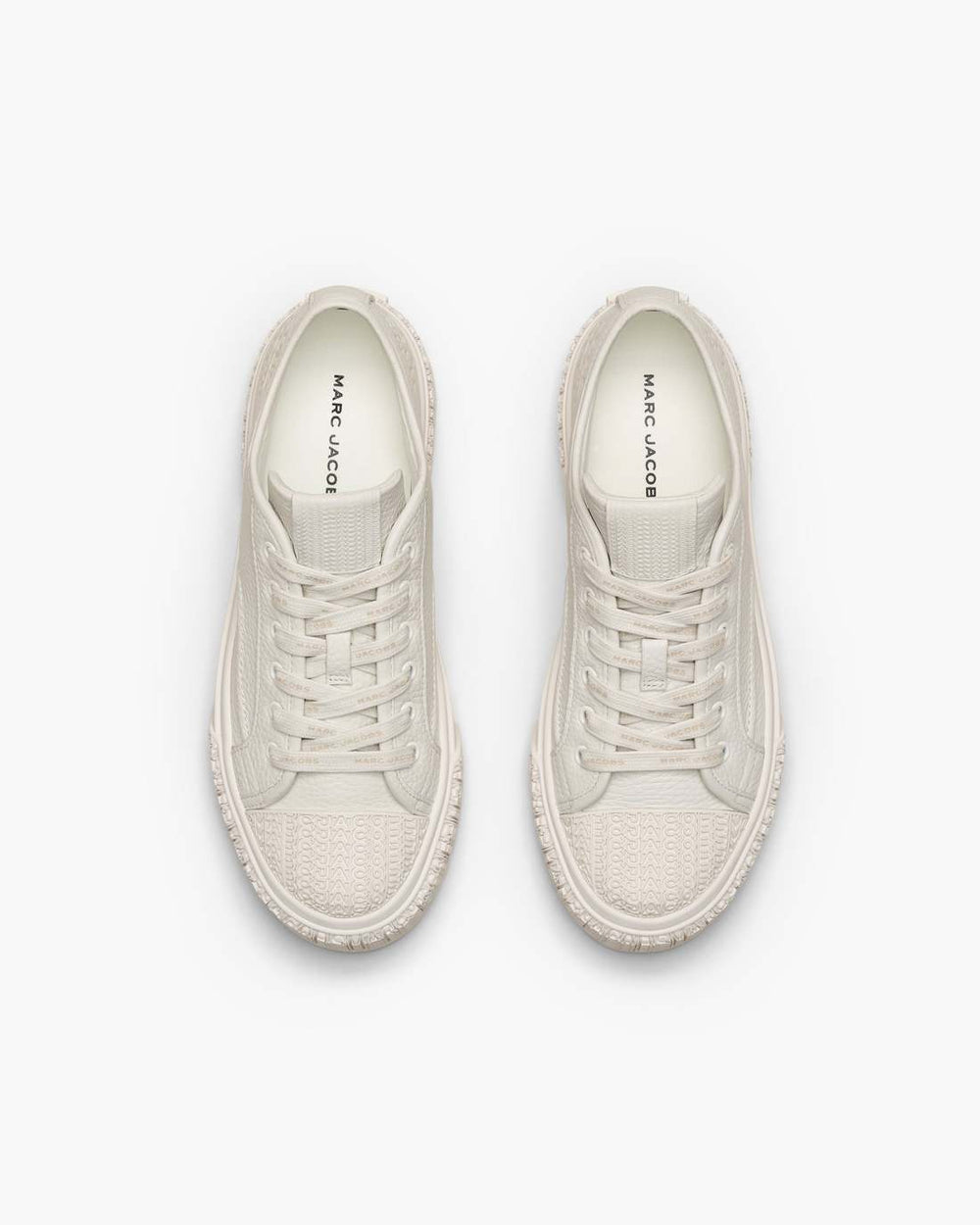 Marc Jacobs The Leather Sneaker Cotton White SHOES