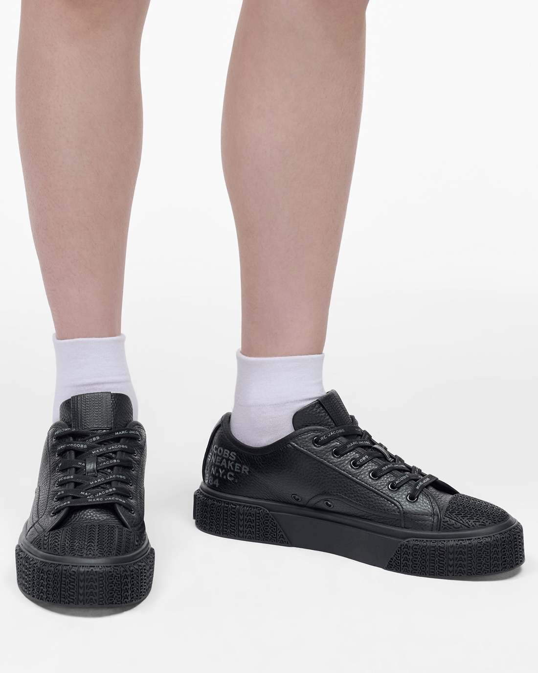 Marc Jacobs The Leather Sneaker Black SHOES