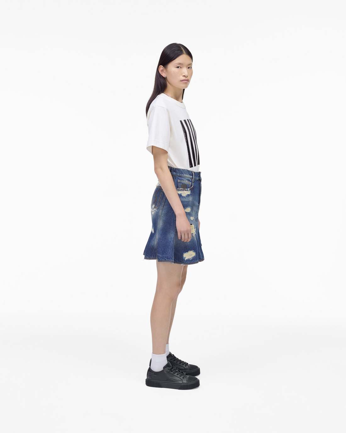 Marc Jacobs The Leather Sneaker Black SHOES