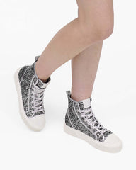 Marc Jacobs The Sequin High Top Sneaker Silver SHOES|NEW ARRIVALS