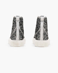 Marc Jacobs The Sequin High Top Sneaker Silver SHOES|NEW ARRIVALS