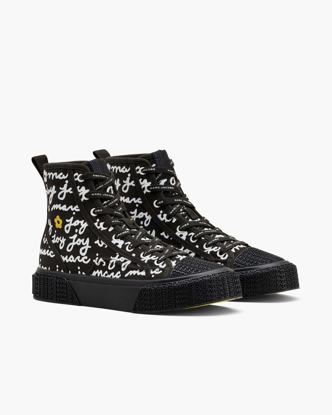 Marc Jacobs The Marc Is Joy Canvas Sneaker Black Multi SHOES