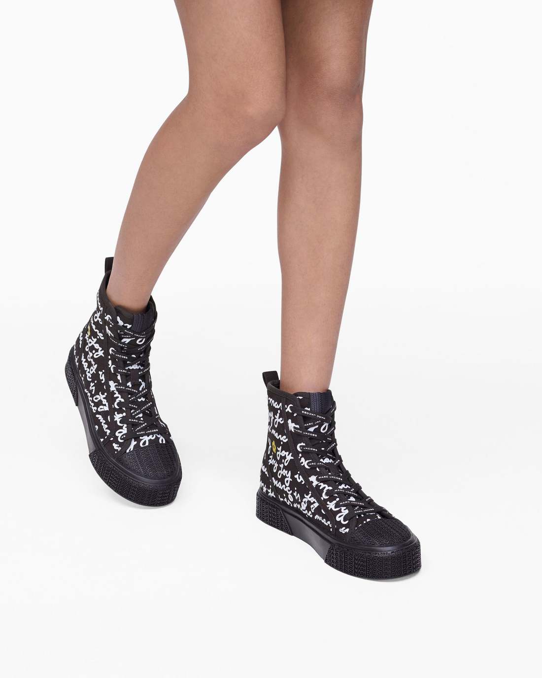 Marc Jacobs The Marc Is Joy Canvas Sneaker Black Multi SHOES