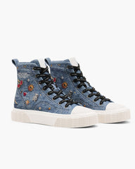 Marc Jacobs The Trinket Charm High Top Sneaker Medium Wash Multi SHOES|NEW ARRIVALS