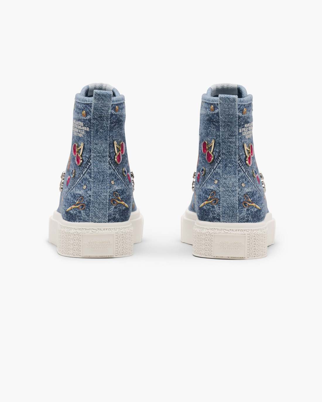 Marc Jacobs The Trinket Charm High Top Sneaker Medium Wash Multi SHOES|NEW ARRIVALS
