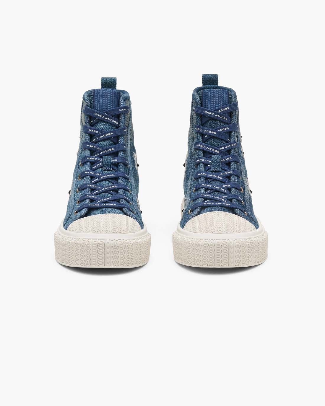 Marc Jacobs The Sequin Daisy Denim High Top Sneaker Vintage Indigo SHOES