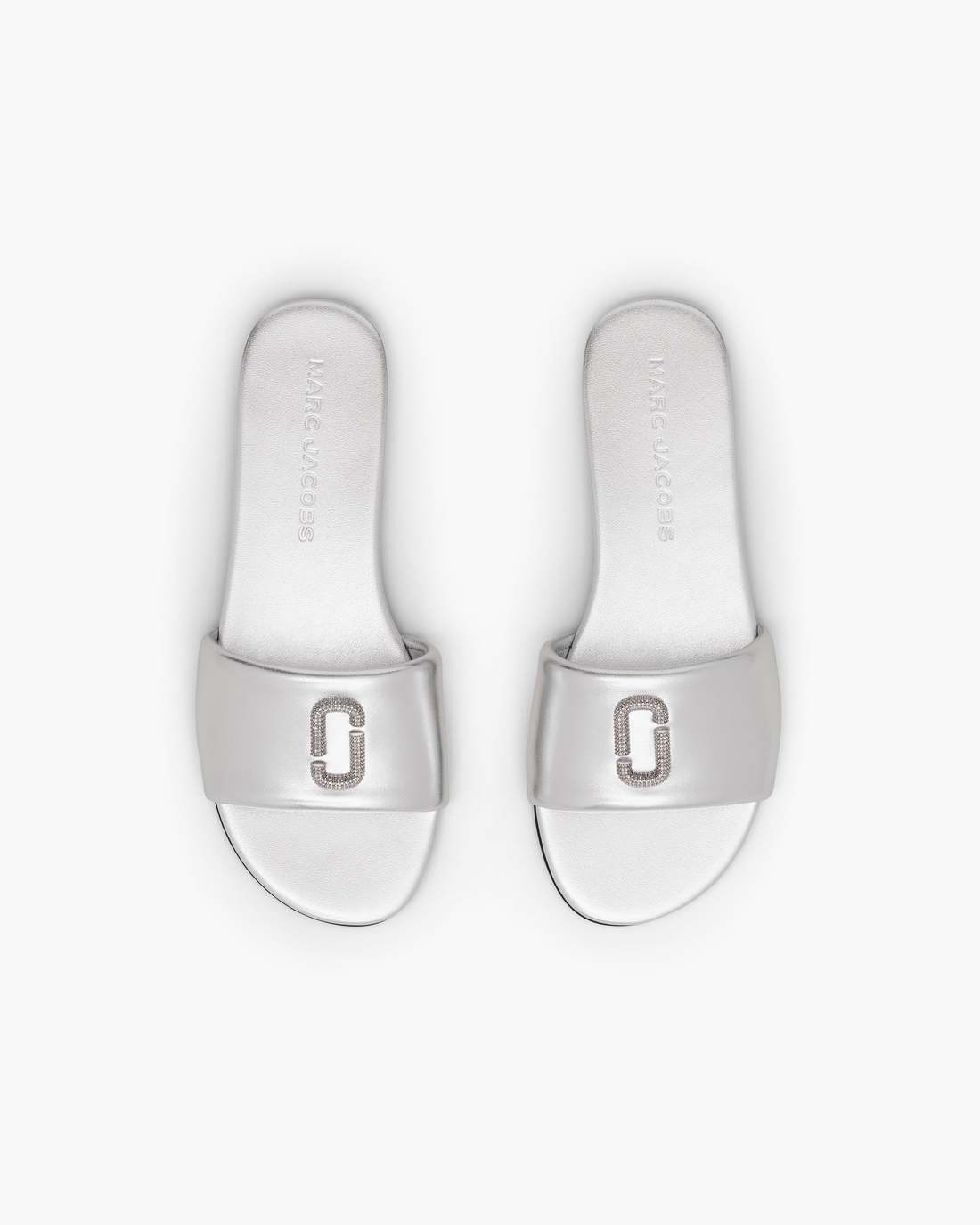Marc Jacobs The Pave Snapshot Slide Silver SHOES|NEW ARRIVALS