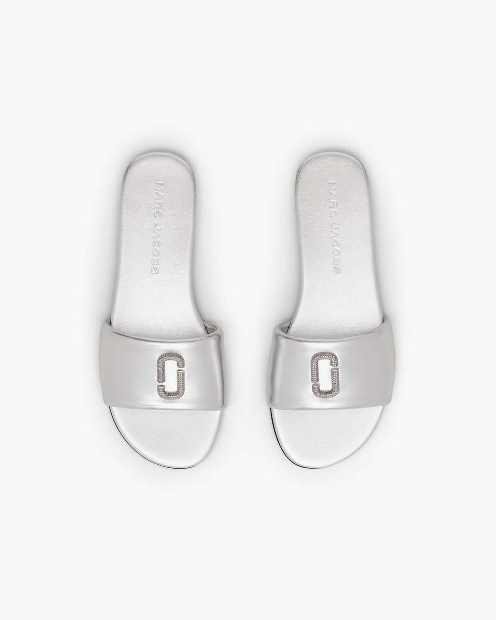 Marc Jacobs The Pave Snapshot Slide Silver SHOES|NEW ARRIVALS